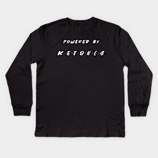 powered by ketones Kids Long Sleeve T-Shirt